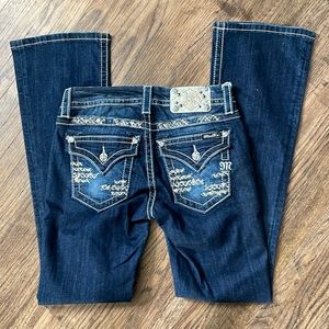 Miss Me Sz 26 Mid Rise Denim  Boot Cut Jeans